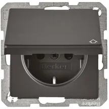Berker Schuko-Steckdose Unterputz anthrazit 1 St.