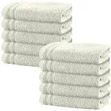 Erwin Müller Handtuch Handtuch "Heidelberg" 10er-Pack, Frottier, Walk-Frottier Uni braun 50 cm x 80 cm