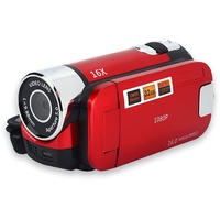 Videokamera Camcorder, Full HD Rotation 16X High Definition Vintage Fosa Video DV Kamera Amcorder Handycam Digital Camcorder (Rot)