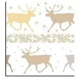 Ursus Transparentpapier 115 g/qm A4 25 Blatt Classic Christmas creme/braun