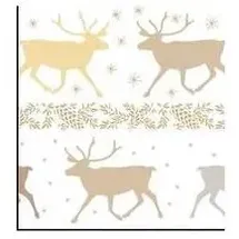 Ursus Transparentpapier 115 g/qm A4 25 Blatt Classic Christmas creme/braun