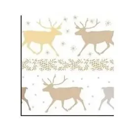 Ursus Transparentpapier 115 g/qm A4 25 Blatt Classic Christmas creme/braun