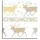 Ursus Transparentpapier 115 g/qm A4 25 Blatt Classic Christmas creme/braun