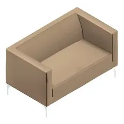 Quadrifoglio 2-Sitzer Sofa Arte creme weiß Stoff