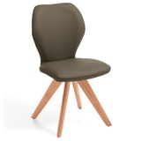 Niehoff Sitzmöbel Colorado Trend-Line Design-Stuhl Gestell Kernbuche - Leder