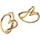Pandora Creolen organisches Herz gold 263807C00 onesize