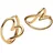 Pandora Creolen organisches Herz gold 263807C00 onesize
