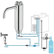 bietal® Sprudel Tafelwasseranlage BT-25U Schanksäule Puls 245 ohne Filteranlage