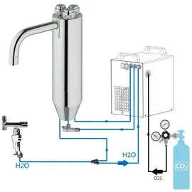 bietal® Sprudel Tafelwasseranlage BT-25U Schanksäule Puls 245 ohne Filteranlage