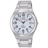 CITIZEN Q&Q HG12-204 Solar Funkuhr weißes Zifferblatt Herren Japan neu Y86207