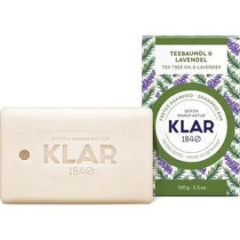 Klar Seifen Teebaumöl  & Lavendel Festes Shampoo 100 g