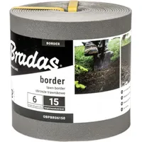 Bradas Rasenkante Beeteinfassung BORDER 6m/15cm grau 7576