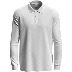 Stedman Long Sleeve Polo - white - XL