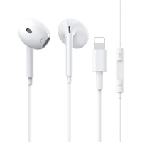 In-Ear-Kopfhörer für iPhone, [Mfi-Zertifiziert] Kabelgebundener iPhone-Kopfhörer mit Integriertem Mikrofon und Lautstärkeregler Kompatibel mit iPhone 14 Pro/14 Plus/14/12/SE/11/X/8/7 für Alle iOS
