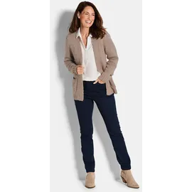 GOLDNER Langarm Melange-Cardigan beige 22