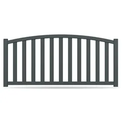 Zaun, Aluminium, Anthrazit, Modell Essen, flexible Befestigungssysteme, Zaunelement individuell konfigurierbar