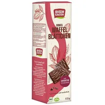 Rosengarten Dinkel-Waffelblättchen Zartbitterschokolade bio