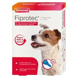 Fiprotec 67 mg Lösung zum Auftragen für kleine Hunde 3X0.67 ml Tropfen