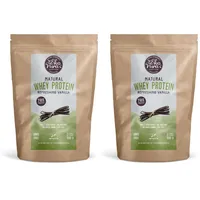 Ekopura Natural Whey Protein - Vanilla - 500g | 78% Protein | 100% Natural Grass Fed Whey| Hormonfrei, GMO-frei, Soja-frei, ohne Zusatzstoffe, ohne Zuckerzusatz | Muskelwachstum und Erholung
