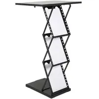 Update displays Prospektständer schwarz DIN A4 3 Fächer, 1