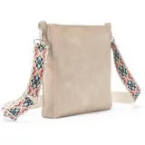 VIVANCE Umhängetasche Kunstleder Beige