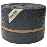 zaunzu® Sichtschutzstreifen Rattan 26 m Anthrazit