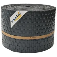 zaunzu® Sichtschutzstreifen Rattan 26 m Anthrazit