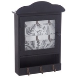 Atmosphera Créateur d'intérieur Schlüsselschrank, Aufbewahrungsbox aus Holz, Vintage, Schwarz - Atmosphera Créateur d'intérieur in Gr.: onesize