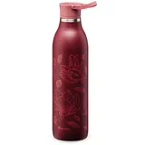 Aladdin CityLoop Isolierflasche, 0,6L, Burgund + Print