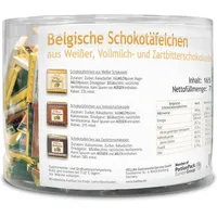 HELLMA Belgische Schokoladen-Täfelchen, in Runddose