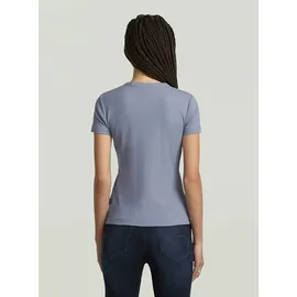 G-Star Rib Cap Sleeve T-Shirt - Hellblau - Damen, - L,