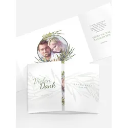 Dankeskarten Hochzeit selbst gestalten mit Spruch und Fotos im Onlinedesigner bei Meine-Kartenmanufaktur.de