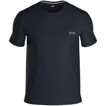 Boss Herren T-Shirt - Mix&Match, Unterziehshirt, Rundhals, Baumwolle, Logo, einfarbig Dunkelblau 3XL