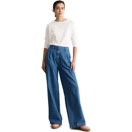 Marc O'Polo Marc OߴPolo Denim Damen Jeanshose High Waist Wide Fit, Blau (Medium Blue Multi 58), W31/L32 - 31W / 32L