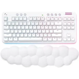 Logitech G 920-010689 Tastatur Gaming RF Wireless - Bluetooth QWERTY Nordisch Weiß