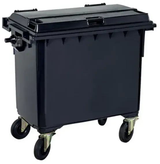 Müllcontainer Orgavente CONTIVIA 4 mobil grau 660 L aus Kunststoff mit Deckel