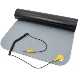 VELLEMAN Antistatik-Ablage mit Erdungskabel, 1000 x 700 mm, Grau