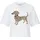 richroyal T-Shirt Hundeprint Weiß S
