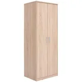 XORA Drehtürenschrank, Sonoma Eiche, Holzwerkstoff, 1 Fächer, 72x194x54 cm, erweiterbar, Schlafzimmer, Kleiderschränke, Drehtürenschränke