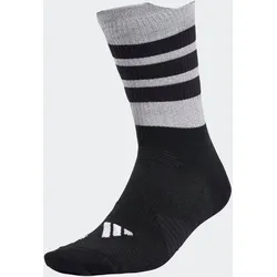 Laufsocken ADIDAS PERFORMANCE "RUNxRFLCTV Sock", Herren, Gr. L (43/45), schwarz-weiß (schwarz, weiß), Obermaterial: 100% Polyamid, Socken