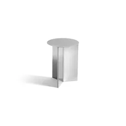 Beistelltisch | Slit Table | hoch - Stahl poliert