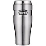 Thermos Becher 0,47L Isolierbecher KFZ Auto Kaffee Camping Trinkbecher Edelstahl Farbe: Stainless steel mat