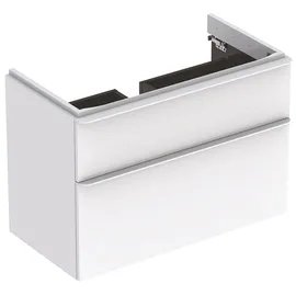 Geberit Waschtischunterschrank 2 Schubladen 88,4 x 61,7 x 47 cm Weiß Hochglanz