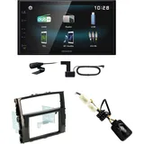 Kenwood DMX-125DAB USB Bluetooth DAB+ Einbauset für Mitsubishi Pajero ab 2015