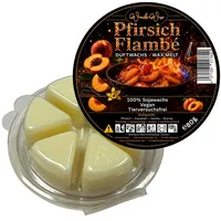 WonderWax Duftwachs WonderWax® Duftwachs Kreis 6 pcs (Pfirsichflambe), Duftrichtung: Pfirsichflambe