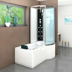 Whirlpool Wanne Duschtempel Dusche Duschkabine K50-L00-WP 170x100 cm ohne 2K Scheiben Versiegelung