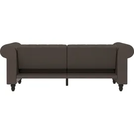 dorel home Schlafcouch Kunstleder 3-Sitzer Braun