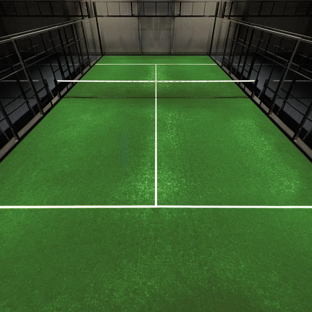 Padel Set PRO - Grün - mit Sicherheitsbereich