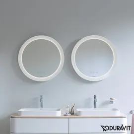 Duravit Happy D.2 Plus 70x70x5,5cm, 122 W, Lichtfeldd. radial
