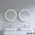 Duravit Happy D.2 Plus 70x70x5,5cm, 122 W, Lichtfeldd. radial